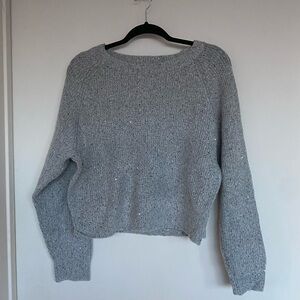 Women’s Express grey and sparkle sweater. Size medium. great condition. NWT